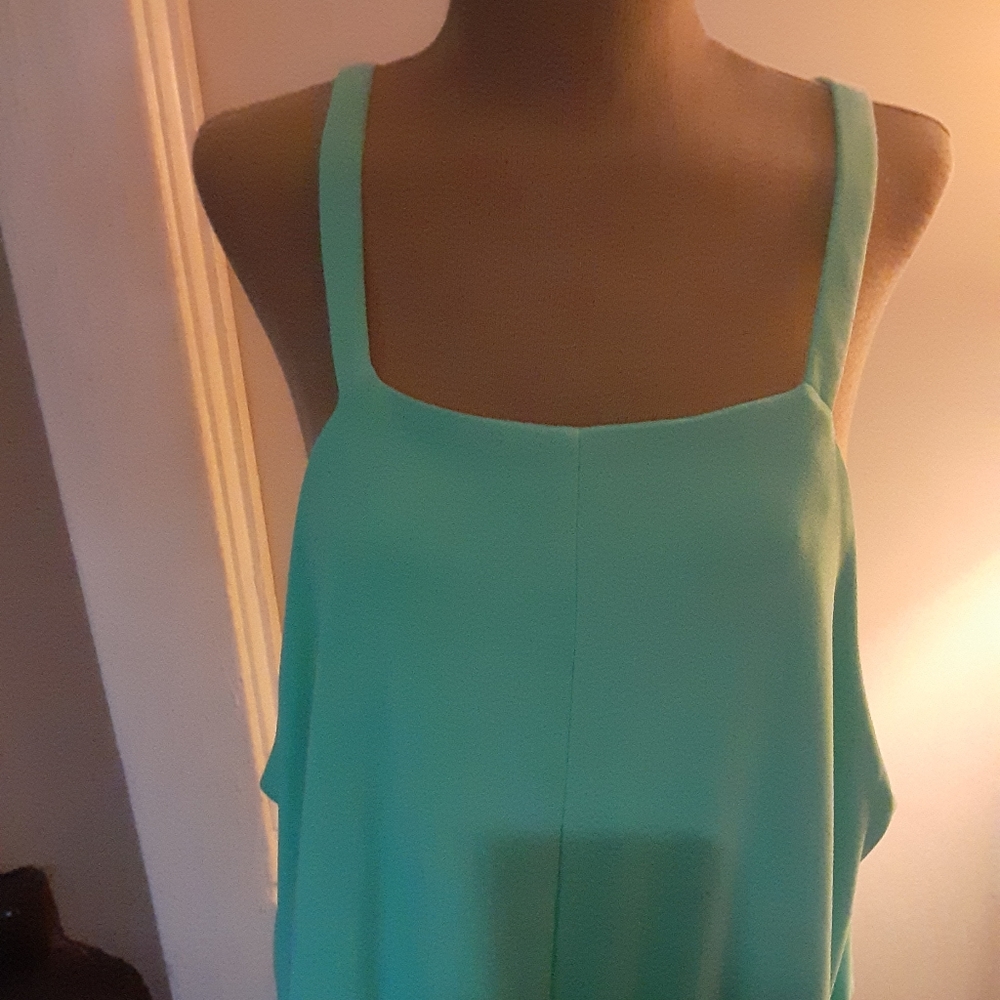 🎈Last Call🎈NWOT Torrid Mint tiered midi dress - Picture 6 of 8